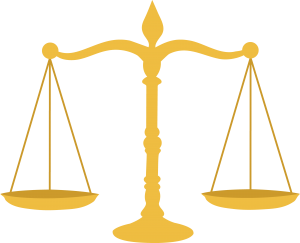 legal scales gold