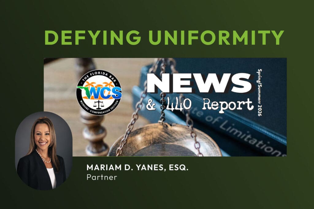 Mariam D. Yanes, Esq. Featured in the WCS News & 440 Report